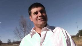 ”Bukkake beauty covered in  creamy cum”