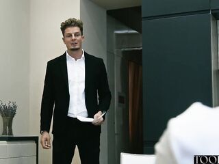 Lesbo Accountant Discovers That babe Likes Hard Rod - Sata Jones