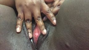 Closeup Stimulating My Pussy with My Fingers Cumming Hard Dripping Wet