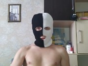 Horny barely legal boy jerking off until intense eye rolling orgasm