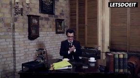 Sophie Logan's Office Affair: Hardcore Sex with the Boss in a Steamy Role Play Scene