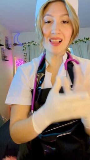 4 min Nurse Luna gives your a prostate exam with her latex gloves and then collects a sperm sample 🧤🍑🧤🍆💦🔥🥵