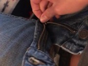 Trans teen CAUGHT jerking off in living room