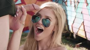 Kali Roses' Rip Passion Ignites Blonde Outdoor Intense Heat