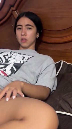 Must-see moment from &quot;I help my little stepsister with sex and I fuck her and end up cumming in her pussy.&quot;
