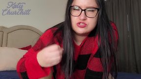 Red Fuzzy Sweater Tease and JOI
