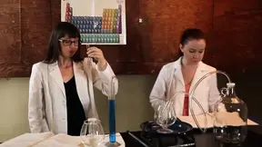 Two hot lesbian co-workers take a break from work to enjoy some fun alone time.