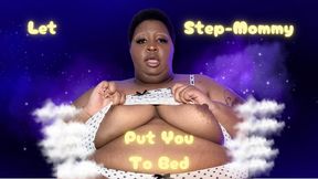 BBW Ebony Step-Mommy Milks Your Cock to Bed — JOI Taboo Roleplay