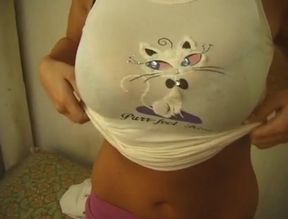 Busty chick sucks big wang in 69 pose