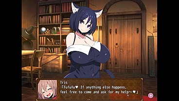 Futanari Alchemist Tris [Hentai game PornPlay] Ep.37 shaking orgasm from rough titfucking facial cumshot