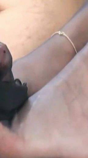 Horny Jerking off in the Stockings