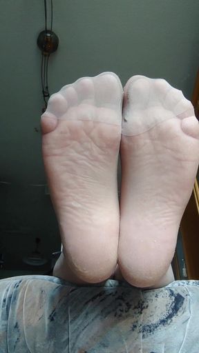 Nylonjunge and His Nylon Feet