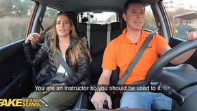 Eveline Dellai Sucks and Fucks in Fake Driving Lesson POV