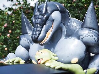 Scalie Gets Dominated By Massive Alligator. Artist: ChoPanther