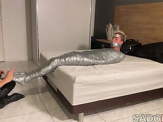 Duct tape mummy