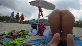 Windy day on the beach