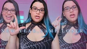 New Year, Same Loser - SPH Verbal Humiliation with Humiliatrix Countess Wednesday - Sex Denial, Sexual Rejection, Loser Porn, Hardcore Humiliation MP4 1080p