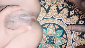 Indian GF rides big dick in doggy style