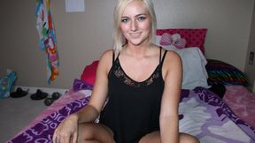 Kate England Shows Camel Toe & Her Bra on Cam - SFW Clip