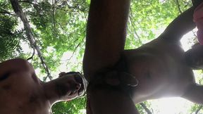red 078.2 fucking hard in the horny bushes after bathing in the river (part 2)