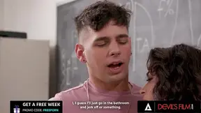 Wild teacher gets ass fucked and face fucked by her student