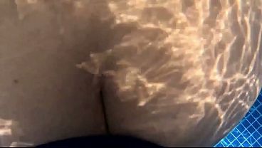 Dripping wet MILF enjoys rough poolside sex