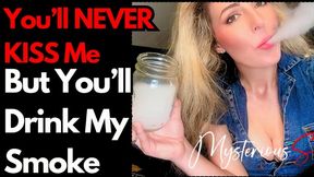 Pathetic Little Vape Addict Made to Jerk Off While Inhaling My Smoke And Mocked For Coughing as I BLOW THICK CLOUDS In Your Face!