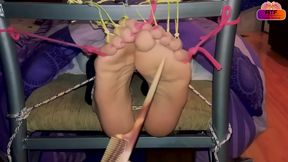 Tickling Nightmare For Tied Ticklish Feet In Tickle Chair (gagged Tickled) - Verified Amateurs