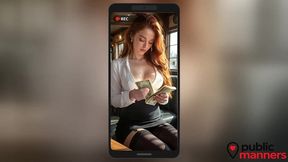 i gave the waitress a big tip, but on one condition: that she be my sex slave for a whole hour.[ai]