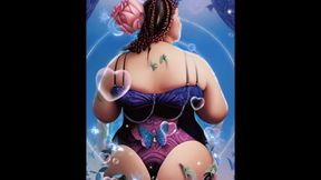 Ai Art Generated Goth Bbws Big Bottom Edition