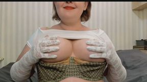 Nipples play and soap bubbles