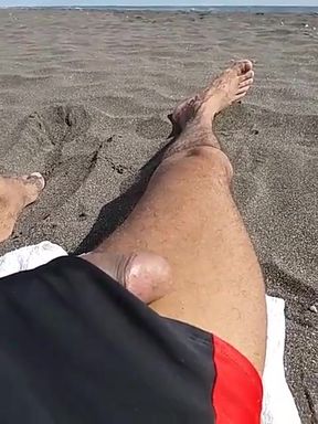Masturbation on the Nude Beach for All to See