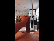 Massive cumshot load all over my chest after jerking off in a hotel