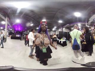 Black beauty VR body trip at EXXXotica NJ 2021