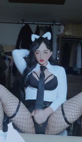 hot sexy korean cd sissy Saerom(cd새롬) masturbation cum 6