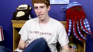 Red-Haired Hunk's Solo Masturbation Adventure