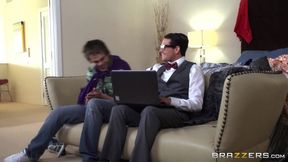 Geek guy makes superb chick Ava Addams