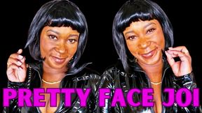 Pretty Face in Latex ft Queen Ava - A face fetish scene featuring: PVC, JOI, cleavage, cum countdown, full lips, and brown eyes - 1080 MP4