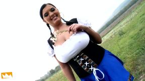 Gorgeous Brunette with Amazing Big Boobs Get Hammered POV Style