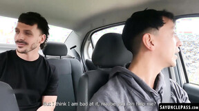 Latin Pibe gives Luke Ryder a nice shot inside his tight booty