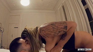 Brasileira safada em temporada na Europa pediu para ser filmada tomando rola - * Matheus Castro * * Bastet *