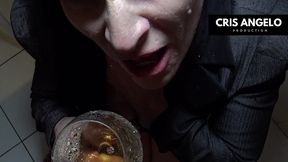 kyara nyx and cris angelo - piss after work