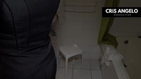 kyara nyx and cris angelo - piss after work
