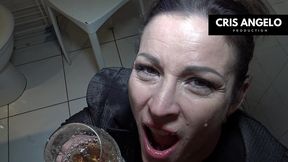 kyara nyx and cris angelo - piss after work