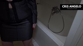 kyara nyx and cris angelo - piss after work