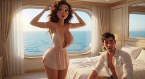 Shipwrecked Stepmom and Stepson Ignite Steamy Passion on a Tropical Island Paradise (ai Generated)