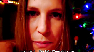 Christmas Gift - Stepmother's Hot MILF Pussy Riding & Facial