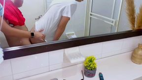 Straight Footballer Takes off the Condom to Fuck Me Bareback and Cum Inside My Cute Twink Ass