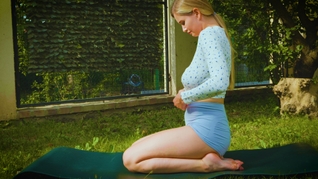 Steamy Yoga with some teasing moves