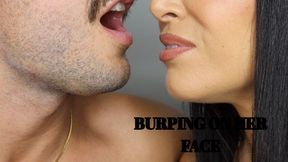 Burping on her face - Mr and Mrs C